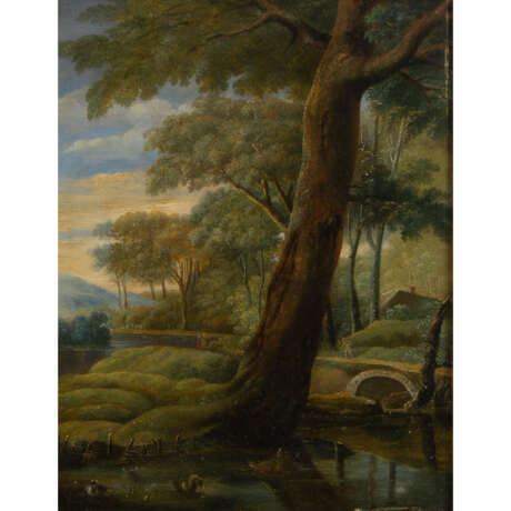 PAINTER/IN 18th/19th century, "Romantic river landscape", - photo 1