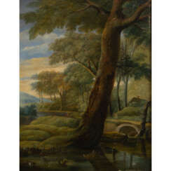 PAINTER/IN 18th/19th century, "Romantic river landscape",