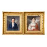 HERING (18th/19th century painter), pair of Biedermeier portraits, - photo 1
