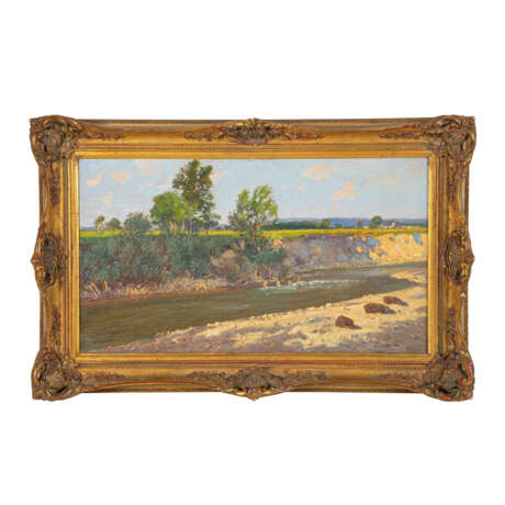 GOTTFRIED, OSWALD (1869-1949) "River Landscape in Sunlight". - фото 2