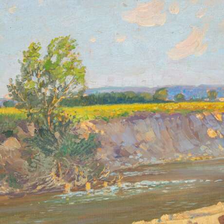 GOTTFRIED, OSWALD (1869-1949) "River Landscape in Sunlight". - фото 4