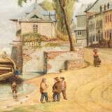 PAINTER/IN 18th/19th c., "City on the river", - Foto 3