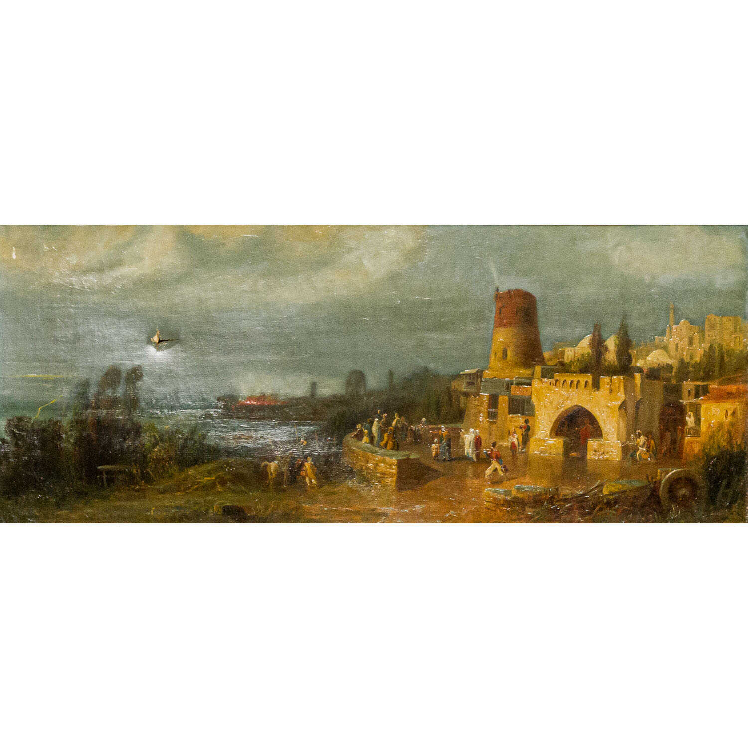 FRANKEN, PAUL VON (1818-1884), "Fire of Constantinople",