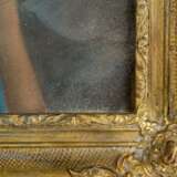 HERING (?, artist 1st half 19th c.), "Portrait of a young lady in blue empire dress", - Foto 3