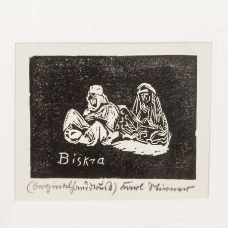 STIRNER, KARL (1882-1943), 1 pencil drawing and 2 woodcuts, - Foto 3