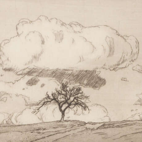 HOLLENBERG, FELIX (1868-1945), "Spring Clouds," 1931, - Foto 4