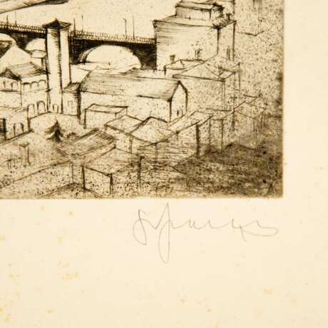 FRANK, SEPP (1889-1969), 2 views Rome: "Castel Sant'Angelo" & "Panorama with St. Peter", - photo 3