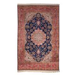 Oriental silk carpet. 'KESHAN'/Egypt, 20th c., 313x199 cm.