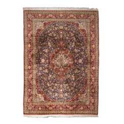 Oriental silk carpet. 'KESHAN'/Egypt, 20th c., 355x255 cm.