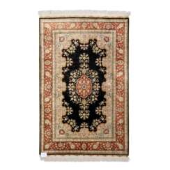 Oriental silk carpet. ZHENPING/CHINA, 2000s, 121x79 cm.