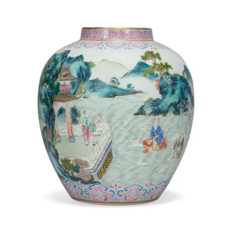 A FAMILLE ROSE `EIGHT IMMORTALS` JAR - photo 1