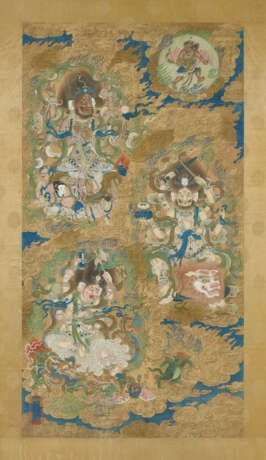 A LARGE DAOIST `WATER AND LAND RITUAL` SILK PAINTING - фото 1