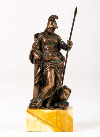 UNBEKANNTER MEISTER, Mars mit Löwe, Bronze, 17. Jh. - photo 1