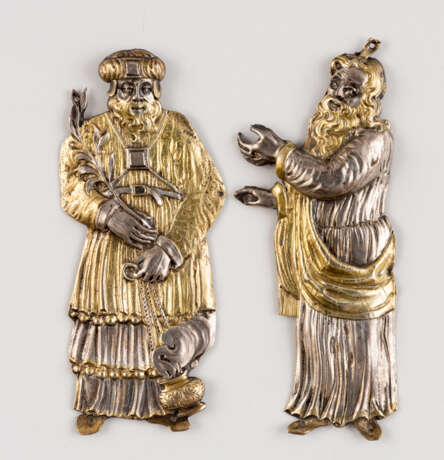 UNBEKANNTER MEISTER, Zwei alttestamentliche Gestalten (Judaika), Silber, 17./18. Jh. - фото 1