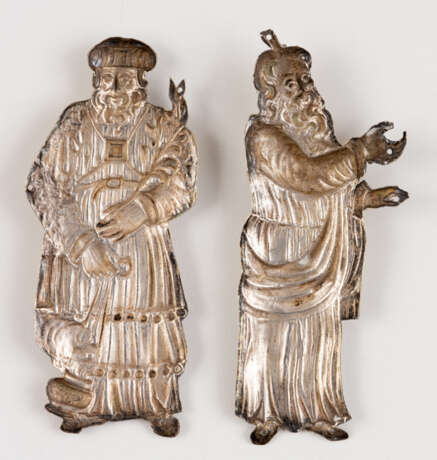 UNBEKANNTER MEISTER, Zwei alttestamentliche Gestalten (Judaika), Silber, 17./18. Jh. - photo 2