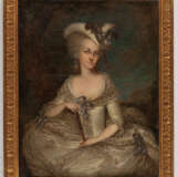 UNBEKANNTER MALER, Portrait einer Dame, Öl auf Leinwand - Foto 2