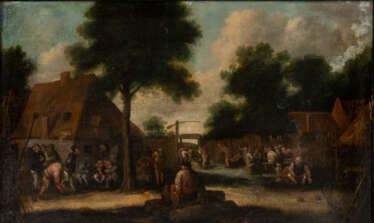 Joost Cornelisz DROOCHSLOOT (1586-1666), zugeschrieben, Bauernfest, Öl auf Leinwand