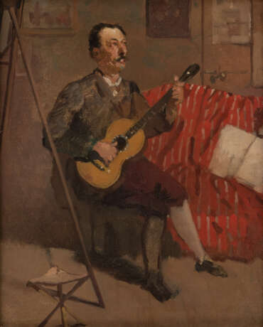 Jean Daniel IHLY (1854-1910), Der Guitarrenspieler, Öl auf Leinwand - Foto 1
