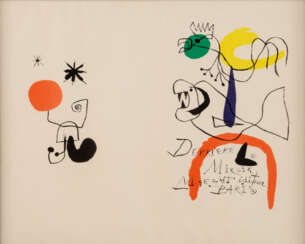 Joan MIRO (1893-1983), Derriere le miroir, Farblithographie