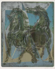 Hans ERNI (1909-2015), 2 Pferde, Farblithographie, signiert
