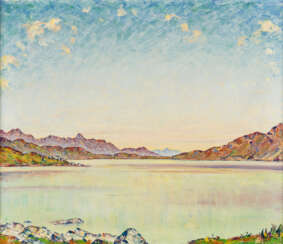 Louis DÜRR (1896-1973), Lago Bianco (Bernina Pass), Öl auf Leinwand, signiert und datiert '54