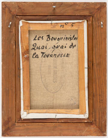 Salvador VASQUEZ DEL RIO (1907-1967), Les Bouguinistes du quai de la Tournelle à Paris, Öl auf Leinw - фото 3