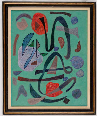Otto NEBEL (1892-1973), Im Malachitgrün, Öl auf Hartfaserplatte, signiert und datiert 1971 - photo 2