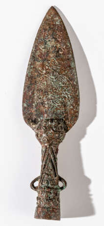 FRÜHE CHINESISCHE SPEERSPITZE, Bronze, ca. 1800-900 v. Chr. - photo 1