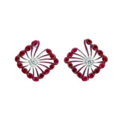 FORMS RUBY AND DIAMOND EARRINGS