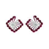 FORMS RUBY AND DIAMOND EARRINGS - Foto 1