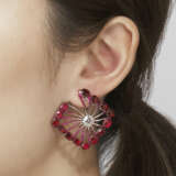 FORMS RUBY AND DIAMOND EARRINGS - photo 2