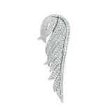 VAN CLEEF & ARPELS SAPPHIRE AND DIAMOND `MYSTERY-SET` WING BROOCH - photo 4