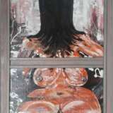 "МАМА" Canvas on the subframe Oil paint Современный сюрреализм Гомель 2008 - photo 1