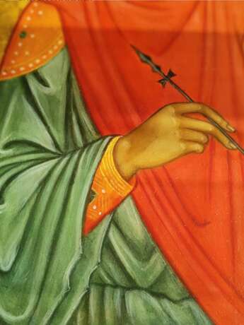 Ikone „Icon of St. Panteleimon“, Blattgold, iconography, Byzantine style, iconography, Russia Moscow, 2010 - Foto 2