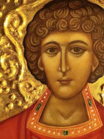Ikone „Icon of St. Panteleimon“, Blattgold, iconography, Byzantine style, iconography, Russia Moscow, 2010 - Foto 3