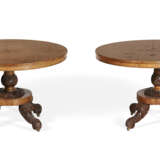 A PAIR OF GEORGE IV ELM AND BURR-ELM BREAKFAST TABLES - photo 1