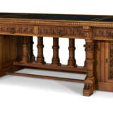 THE MARK HOPKINS FAMILY AMERICAN AESTHETIC MOVEMENT CARVED WALNUT LIBRARY TABLE - Foto 1