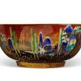 A WEDGWOOD PORCELAIN FLAME FAIRYLAND LUSTRE IMPERIAL BOWL - фото 1