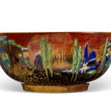 A WEDGWOOD PORCELAIN FLAME FAIRYLAND LUSTRE IMPERIAL BOWL - фото 2