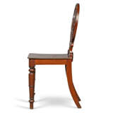 A PAIR OF LATE GEORGE IV MAHOGANY HALL CHAIRS - фото 4