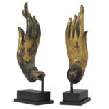A PAIR OF GILT-LACQUERED HANDS OF BUDDHA - photo 4