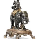 A PAIR OF FRENCH GILT AND PATINATED-BRONZE ELEPHANTS - photo 3