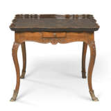 A FRENCH WALNUT, BEECH AND JAPANNED TRAY-TOP TABLE - photo 1