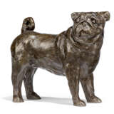TWO SILVERED-METAL MODELS OF PEKINESE DOGS - photo 3