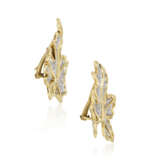 GOLD AND DIAMOND MAPLE LEAF EARRINGS - photo 2