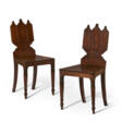 A PAIR OF WILLIAM IV MAHOGANY HALL CHAIRS - Auction archive