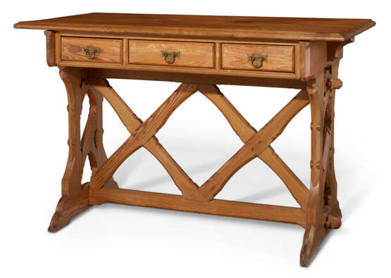 A GOTHIC REVIVAL PINE SIDE TABLE - photo 1