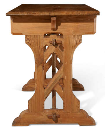 A GOTHIC REVIVAL PINE SIDE TABLE - photo 2