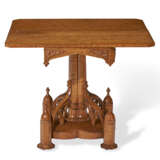 A VICTORIAN GOTHIC REVIVAL BIRDS EYE MAPLE GAMES TABLE - фото 1