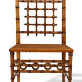 A SET OF FOUR AMERICAN FAUX BAMBOO MAPLE SIDE CHAIRS - photo 2